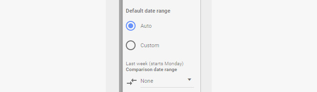 Setting data ranges in Google Data Studio